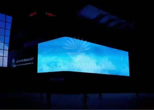 Outdoor Building Corner Advertising LED Screen SMD3535 P10 960x960mm